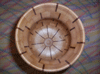 top view of segmented vase