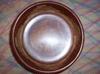 top view of turned segmented bowl