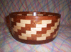 turned segmented bowl