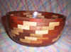 turned segmented bowl