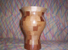 sleek segmented vase