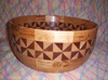 segmented bowl with fan pattern ring